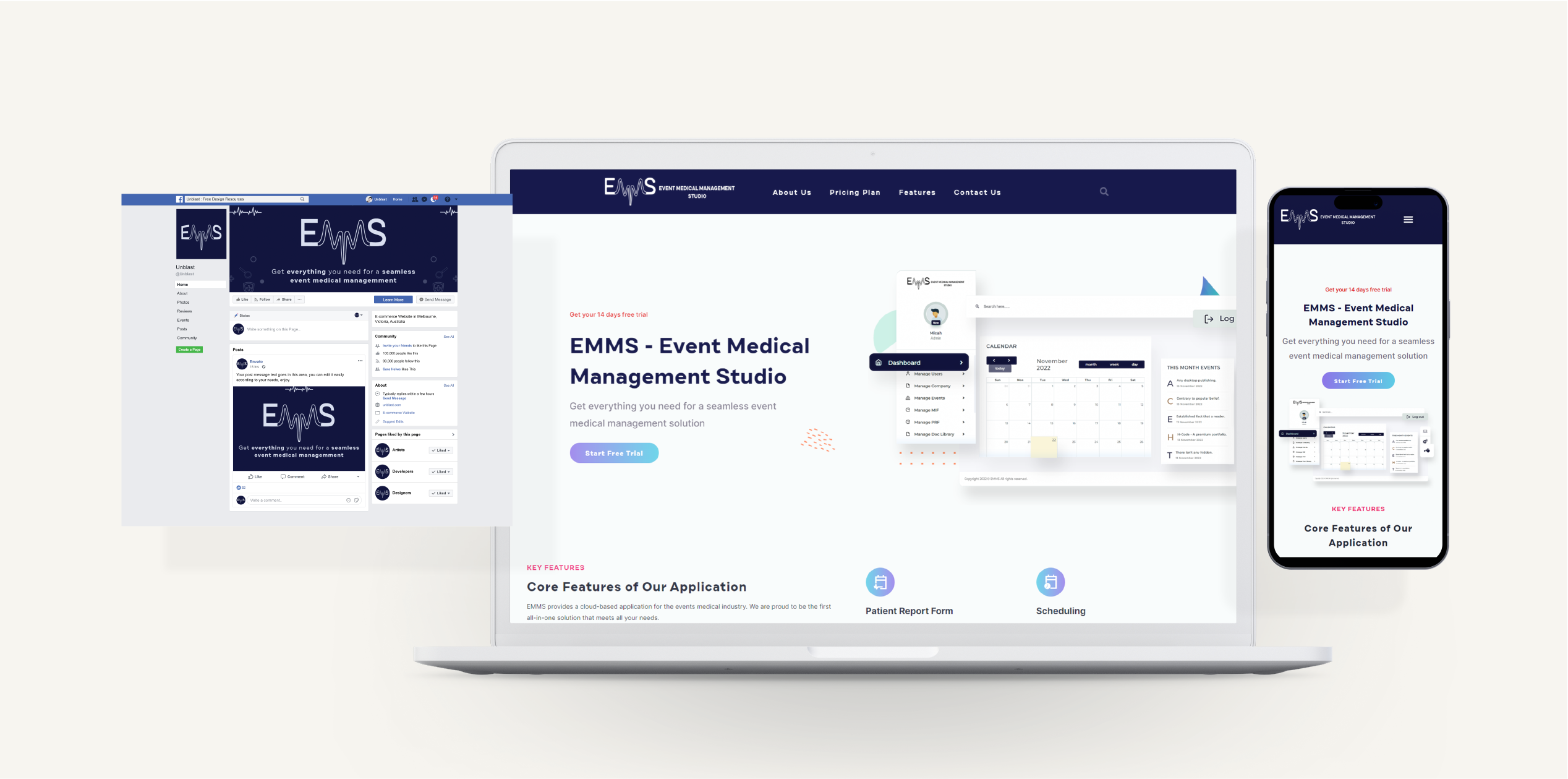 Experience design for emms.app